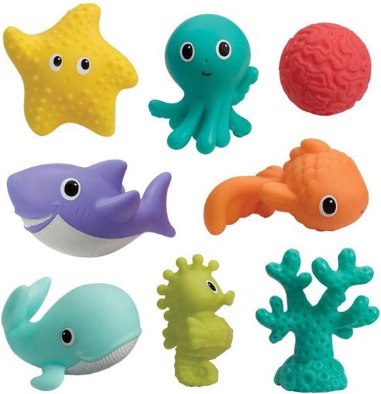 Infantino - Badspeeltje Zeedieren 8 stuks van Infantino