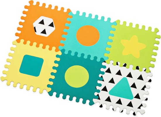 Infantino Schuimrubberen Vormen 6 Stuks Puzzelmat 216056 van Infantino