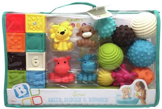 Infantino - Sensory - Ball Block Buddies - Badspeelgoed van Infantino