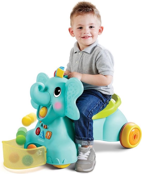 Infantino Sensory Ollie 3 In 1 Olifant Loopwagen van Merkloos