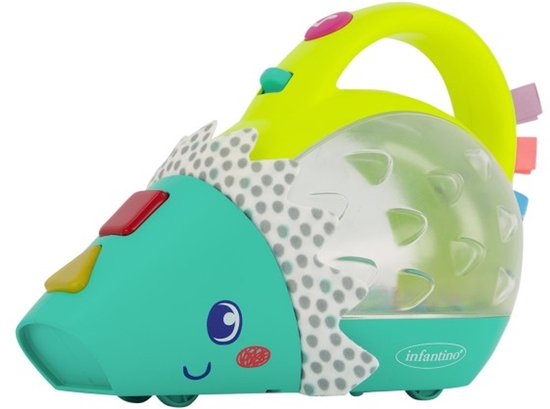Infantino speelgoed stofzuiger Push & Pop Muzikaal Licht en Geluid. van Infantino
