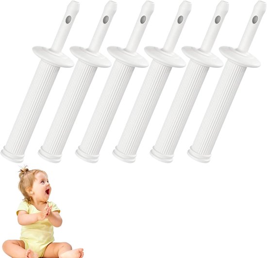 Inflation Aid - Gas Colic Relief voor Baby's - Natuurlijke Oplossing voor Gas en Koliek bij Pasgeborenen - 6 Pack (Wit)