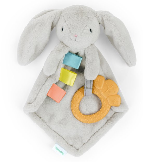 Ingenuity knuffeldoekje Sylvi met bijtring - pluche baby speelgoed. van Merkloos
