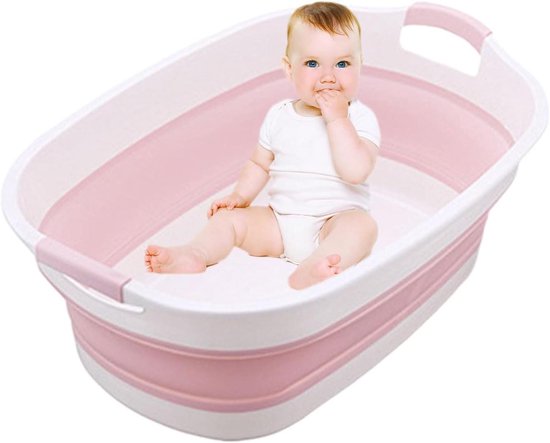 Inklapbaar Peuterbad - Draagbaar Babybad - Reizen en Kamperen - Ruim en Compact - 60 x 40 cm