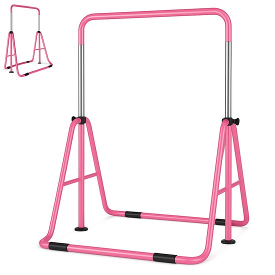 Inklapbaar Turnrek - Klimrek - Verstelbaar in 4 hoogtes - Rekstok - Duikelrek - Kinderen - Peuter - Voor buiten en binnen - Klimboog van Merkloos