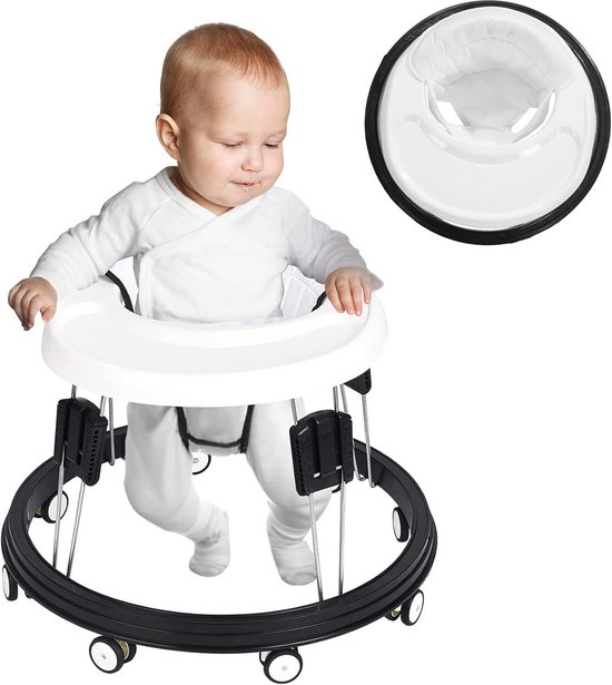 Inklapbare Loopstoel voor Baby's met Stille Anti-Kantelfunctie