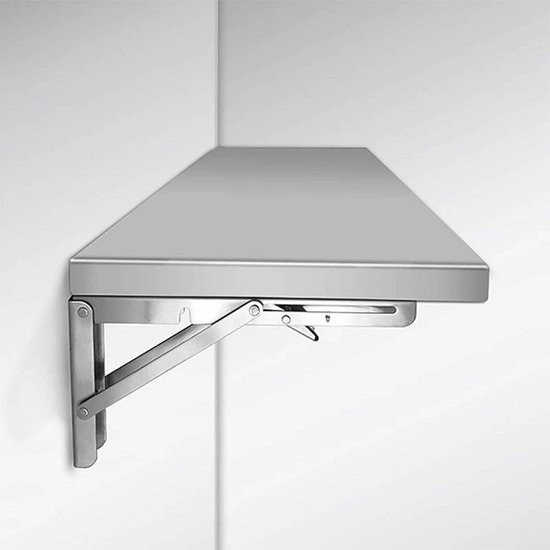 Inklapbare Wandtafel van Robuust Roestvrij Staal voor Zware Belasting