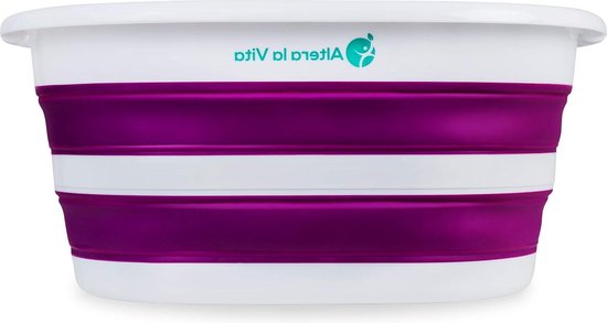 Inklapbare wasmand spoelbak 27 liter - waterdicht en ruimtebesparend van Merkloos