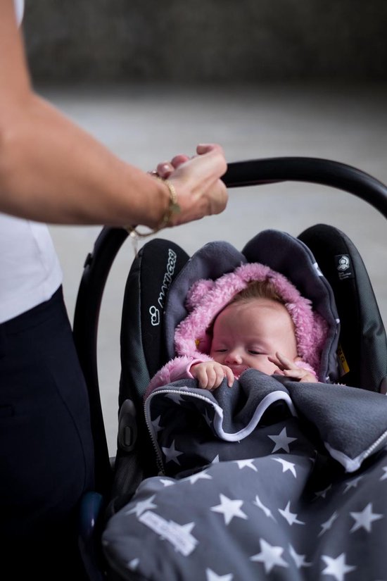 Inlegkussen - Buggykussen - Buggy inleg - Ster Donkerblauw van Dooky