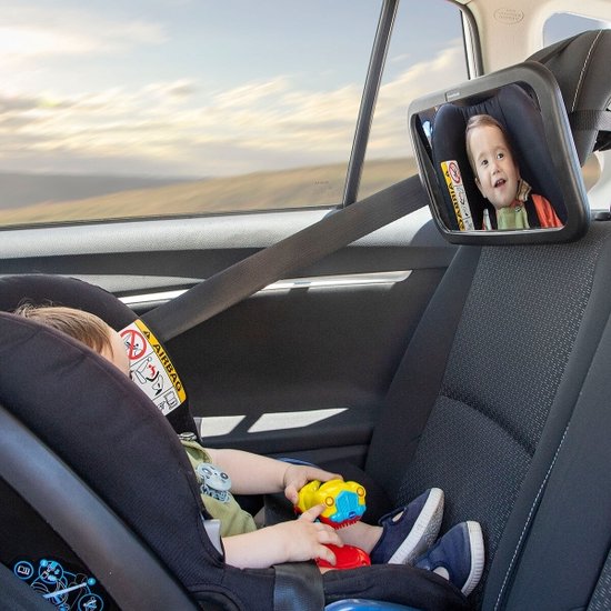 Innovagoods - Mirraby - Babyspiegel voor de achterbank - Autospiegel baby en kind van InnovaGoods