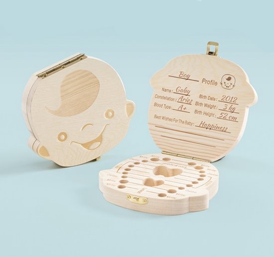 Innovagoods Tandendoosje - Herinneringsdoosje voor Baby’s - Jongen van InnovaGoods
