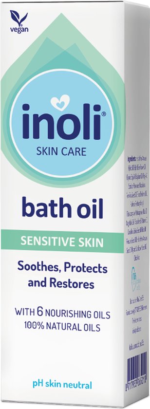 Inoli Skincare – Inoli Badolie voor Gevoelige Huid 100 ml – Babybenodigdheden – 100ml van Inoli