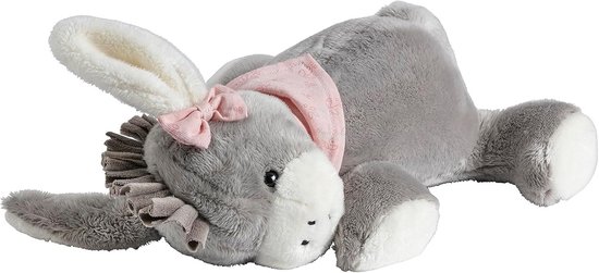 Inslaaphulp Knuffel - Zachte Ezel - Baby Rustig Maken - Hartslag Geluid - 25 cm - Roze