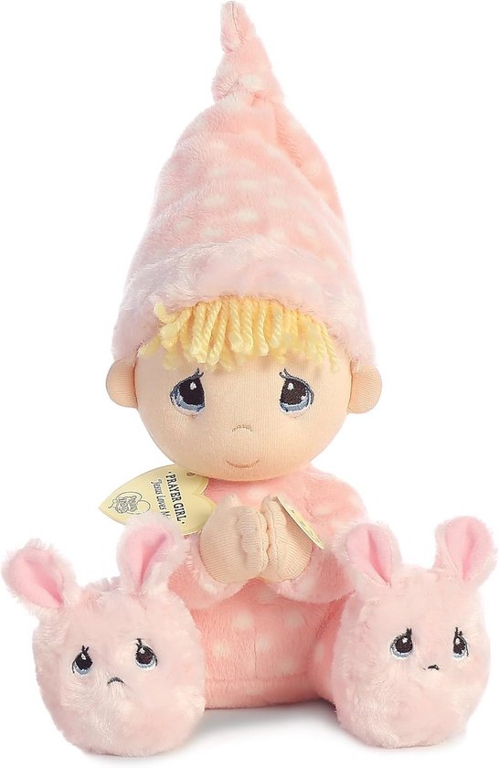 Inspirerende Kostbaar Gebedsmeisje Knuffel - Roze 9,5 inch - Blijvend Comfort van Merkloos