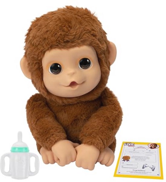 Interactief Aapje - Speelgoed Aap - Pluche Knuffel met Geluiden en Bewegingen - Voor Kinderen vanaf 4 jaar van Merkloos