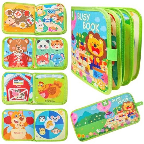 Interactief Montessori Boek voor Kinderen - Sensorisch Speelgoed voor 1 Jaar