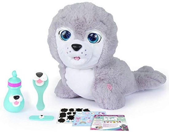 Interactief Pluche Dier: Schattige Babyrobbe Verzorgspel van Club Petz