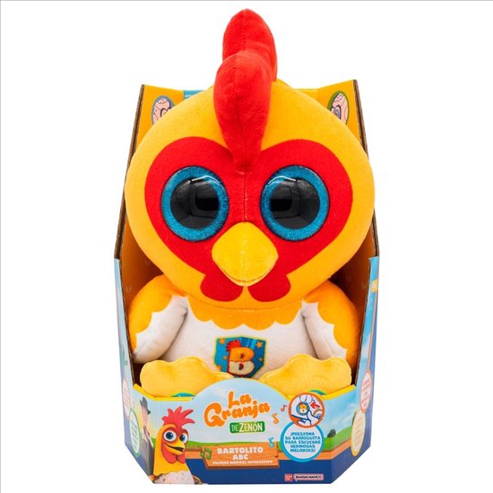 Interactief Pluche Dier - Zacht Leer Speelgoed - Baby Taal Leren - Zingt Leert Engels Spaans - 30 cm Groot