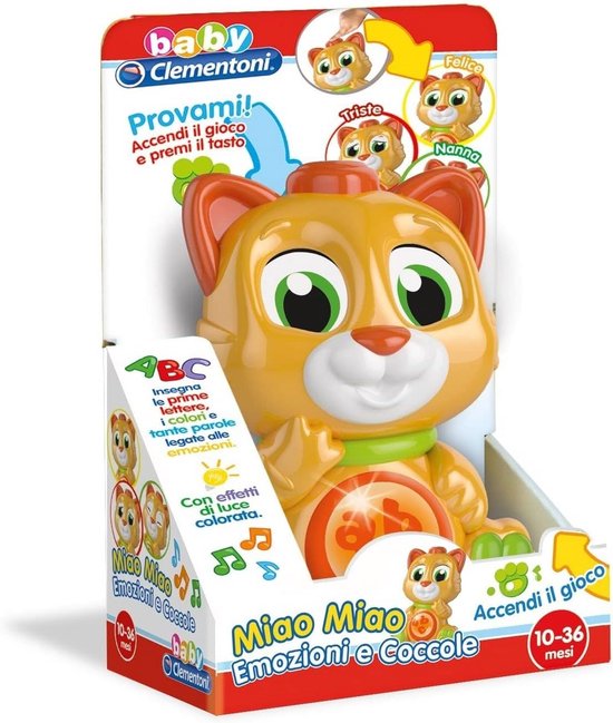 Interactief Pluche Katje Leert Kinderen Over Emoties en Cijfers Vanaf 10 Maanden