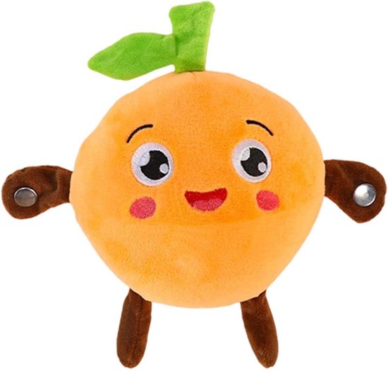 Interactieve Knuffel - Muzikaal Speelgoed - Educatief Spelen - Met Geluid - 29 x 23 x 11 cm - Oranje