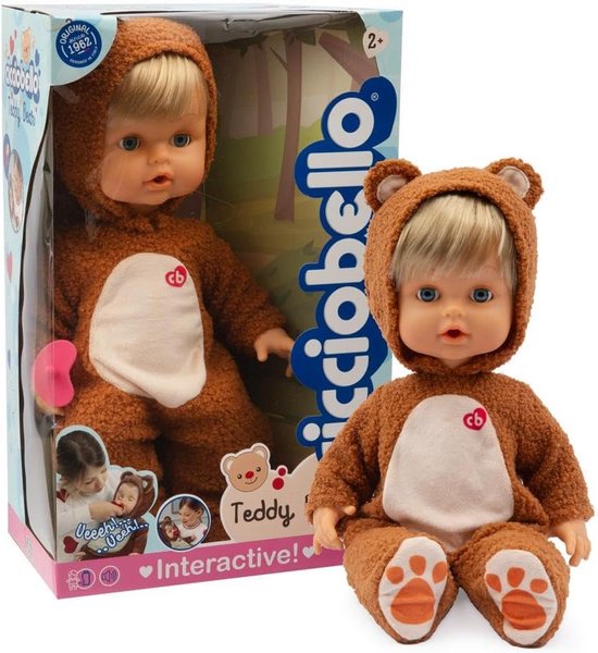 Interactieve Knuffelpop met Echte Tranen - 42 cm - Inclusief Fopspeen