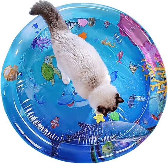 Interactieve Waterspeelmat voor Katten - Sensorisch Kattenspeelgoed voor Activiteit en Vermaak van $
