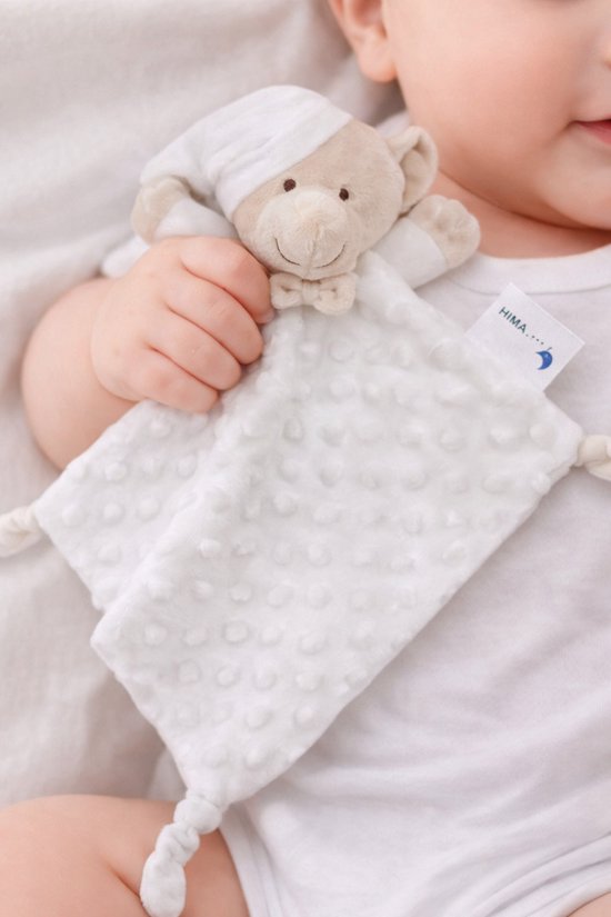 Interbaby Knuffeldoekje Beer Junior 28 X 17 Cm Polyester Crème van Interbaby
