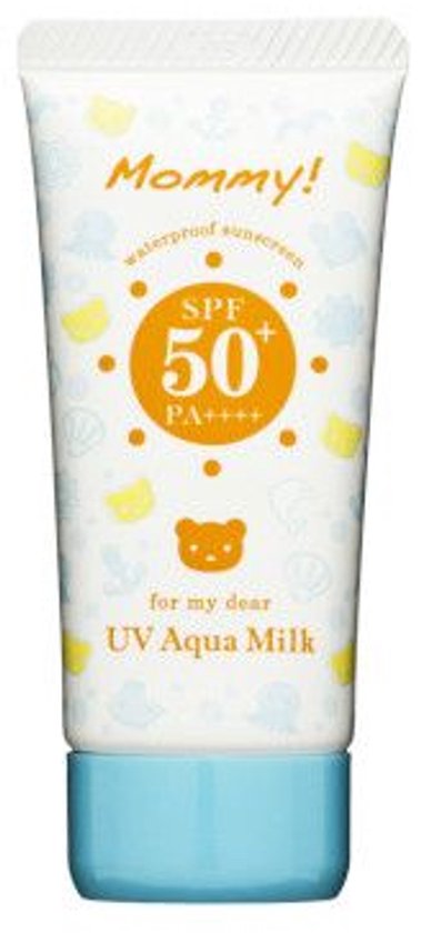 Isehan - Kiss Me Mommy UV Aqua Milk SPF50+ PA++++ - Kinder zonnebrand - Kinder SPF - Japanse Zonnebrand - Japanse SPF van Isehan