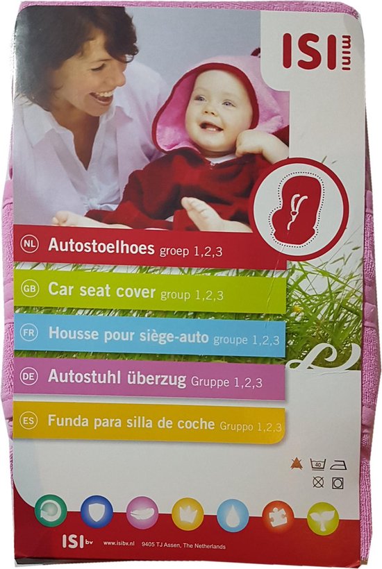 ISI Mini - Autostoelhoes Groot - Groep 1, 2, 3, Roze van ISI MINI