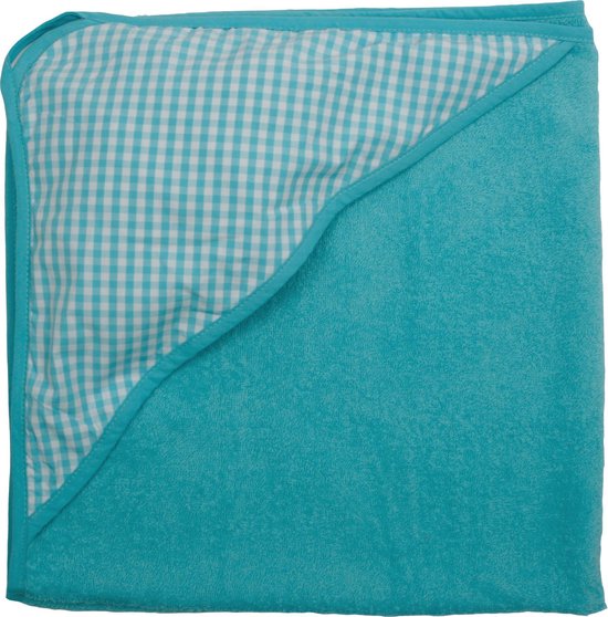 ISI Mini - Badcape 80x80 cm - Geruite kap blauw van ISI MINI