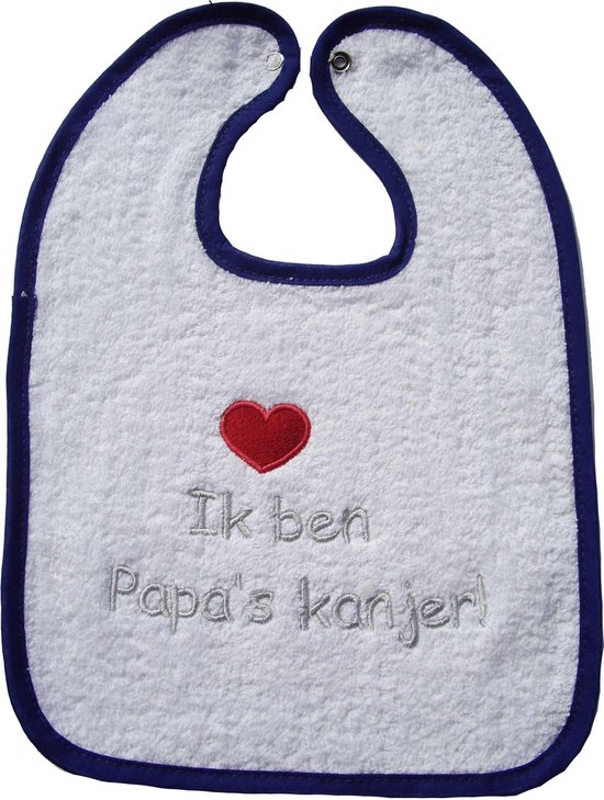 ISI Mini - Slab met tekst 'Ik ben Papa's kanjer' - Wit van ISI MINI