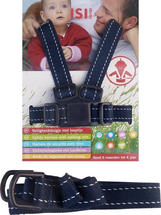 ISI Mini - Veiligheidstuigje met Looplijn - Marine van Merkloos