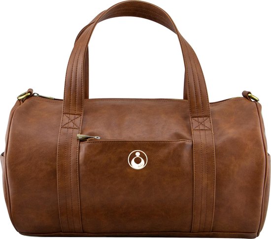 Isoki - Luiertas - Mommy bag - Lederlook - Kingstone Duffle Redwood Chestnut van Isoki