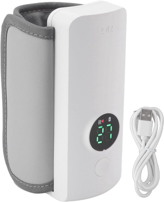 Isolerende Koeltas voor Babyflessen, Draagbare Voedingsoplossing met USB Opladen, Ideaal voor Borstvoeding en Flessenvoeding