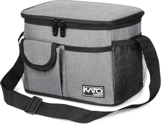 Isolerende Lunchtas - Koeltas - Lunch Meenemen - Lekvrije Binnenkant - 7.8 Liter Capaciteit - Grijs