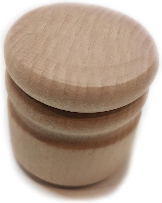 JACK 'N JILL - mijn eerste wisseltanden - tanden bewaardoosje - hout - met tekst op deksel van JACK 'N JILL