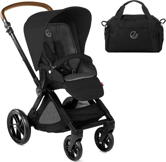 Jane Muum kinderwagen Cold Black (2022)  + gratis luiertas & regenhoes t.w.v. €139,- van Jané