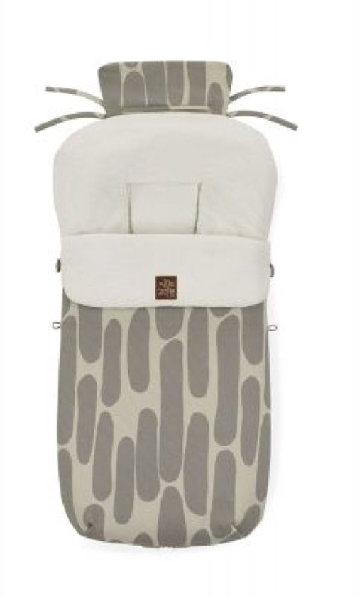 Jané Universele Voetenzak - Warme Winter Slaapzak - Fleece Binnenkant - Waterafstotend - 100 cm - Warm Grey van Merkloos