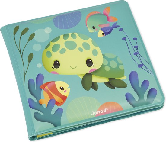 Janod Badspeelgoed - Badboekje - Het Magische leven van de Zeeschildpad - Geschikt Vanaf 10 Maanden van Janod