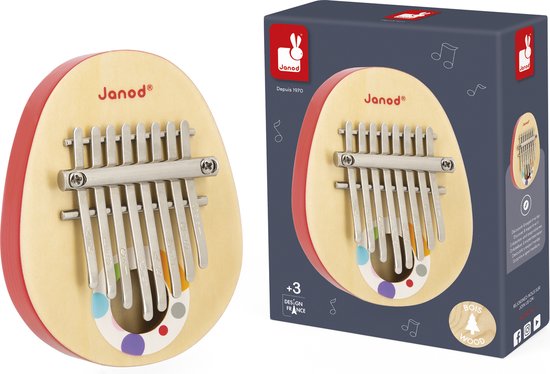 Janod Confetti - Kalimba Duimpiano - Voor Kleine Muzikanten! - Een Zacht En Rustgevend Geluid Dat Het hele Gezin Zal Bekoren - Geschikt Vanaf 3 Jaar van Janod
