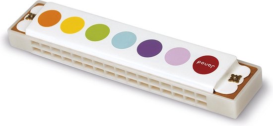 Janod Confetti - Mondharmonica - Voor Kleine Muzikanten! - Gemaakt Van Metaal - 13 x 2.8 x 2 cm - Geschikt Vanaf 3 Jaar van Janod