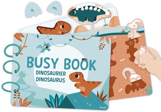 Janod - Dino - Bezig boekje Nederlands/Duits