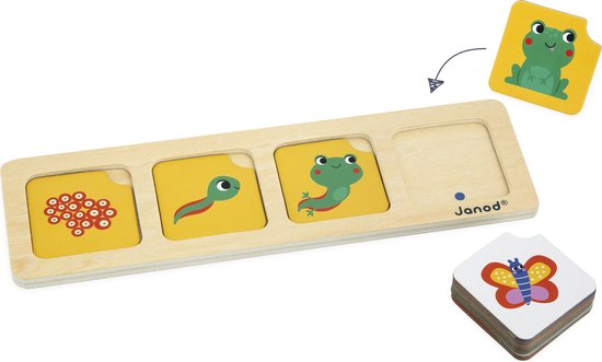 Janod Pedagogie - Reeksen In De Tuin - Leert Kinderen Acties Chronologisch Te Rangschikken En Zijn Of Haar Reflectie En Aandacht Te Ontwikkelen - Geschikt Vanaf 3 Jaar van Janod