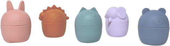 Jean's goods Badvriendjes-set - Educatief en Duurzaam Waterspeelgoed - Badspeeltjes - Montessori Badspeelgoed - Geschikt vanaf 3 Jaar van Jean's goods