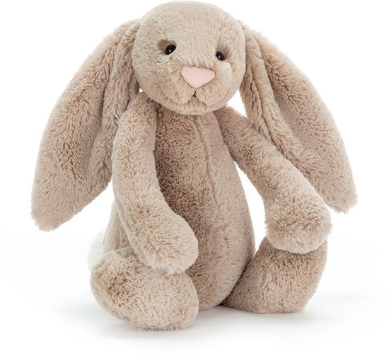 Jellycat Knuffels - Bashful Beige Bunny - Beige - Konijn - Knuffel - 40 cm - Voor alle leeftijden van Merkloos