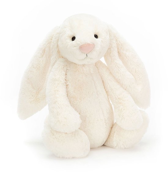 Jellycat Knuffels - Bashful Cream Bunny - Konijn - Crémewit - Knuffel - 31 cm - Voor alle leeftijden van Jellycat
