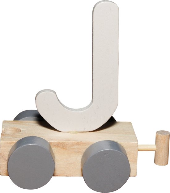 Jep Letters Treinletter J - Wit van Merkloos