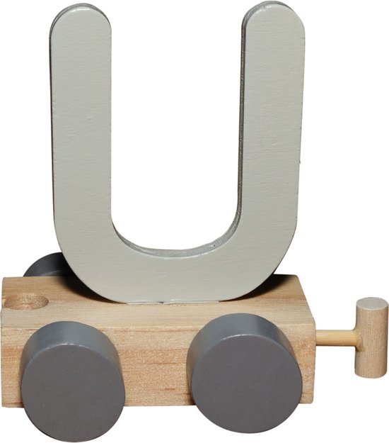 Jep Letters Treinletter U - Zilver van Merkloos