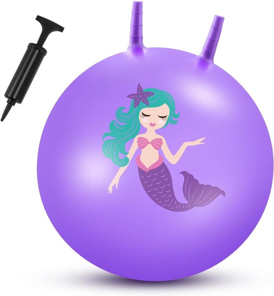 JGS Premium - Opblaasbare 60 cm Springbal voor Binnen en Buiten Spelletjes - Enorme Trechterbal met Pomp - Oefeningen in de Tuin van JGS Premium