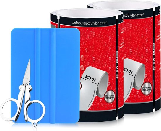 JGS Premium - Zwembadreparatieset - PVC onderwater reparatieset - Zwembadfolieboot reparatie - Luchtmatras reparatieset - Waterbedreparatieset - Transparante onderwatertape. van JGS Premium